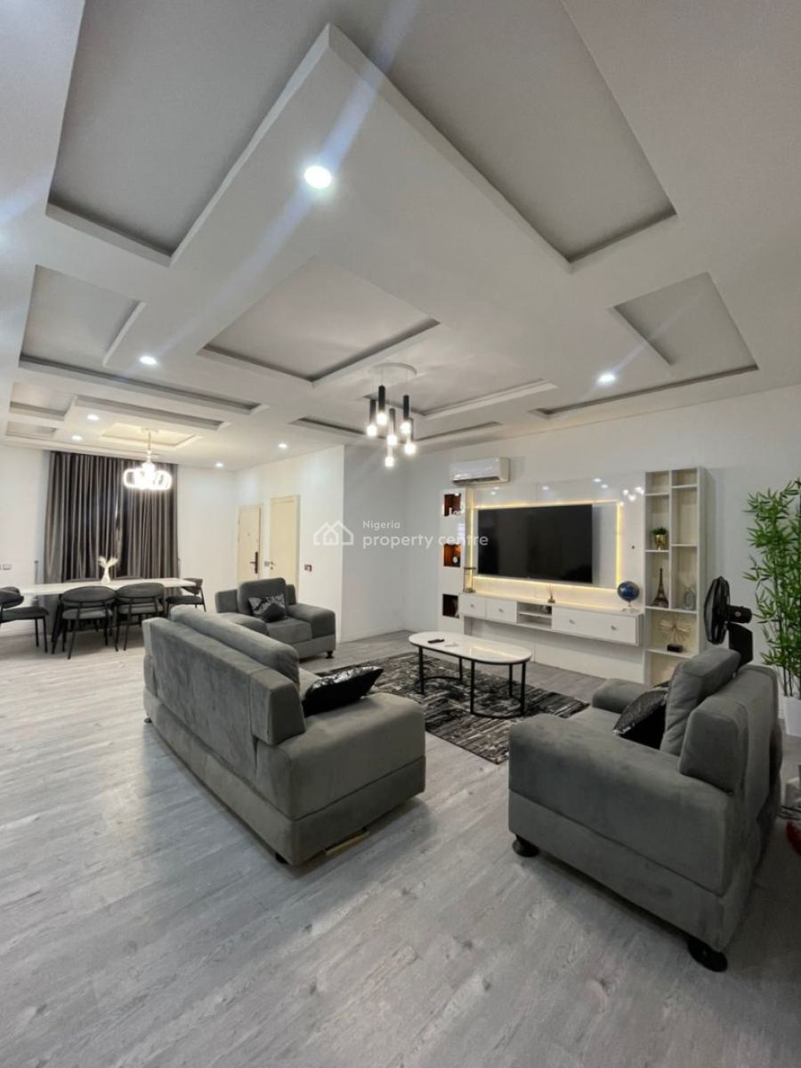 Nicely Furnished 3 Bedroom Apartment with Waterview & Solar, Osborne 2 Estate, Osborne, Ikoyi, Lagos, Flat / Apartment for Rent