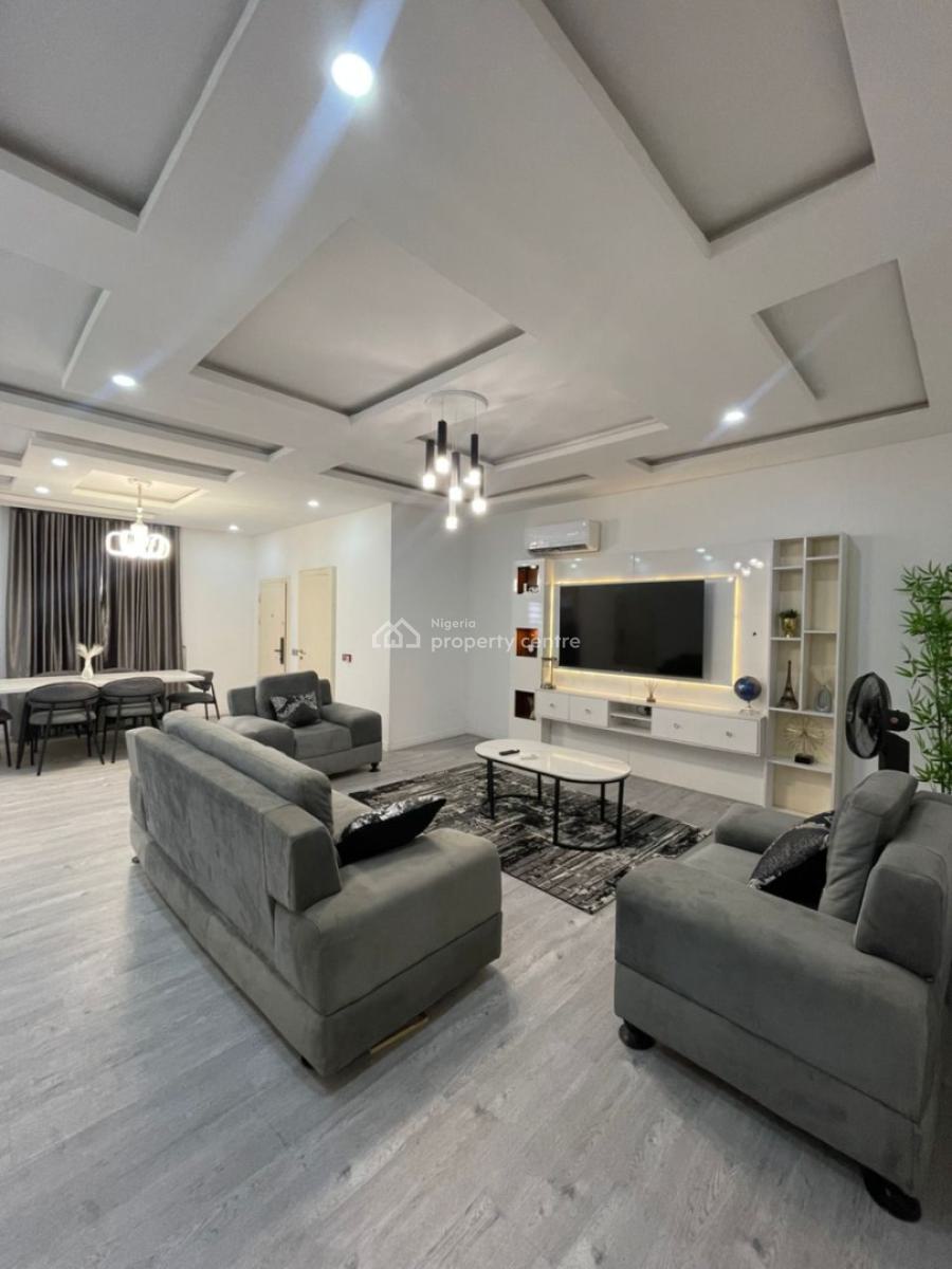 Nicely Furnished 3 Bedroom Apartment with Waterview & Solar, Osborne 2 Estate, Osborne, Ikoyi, Lagos, Flat / Apartment for Rent