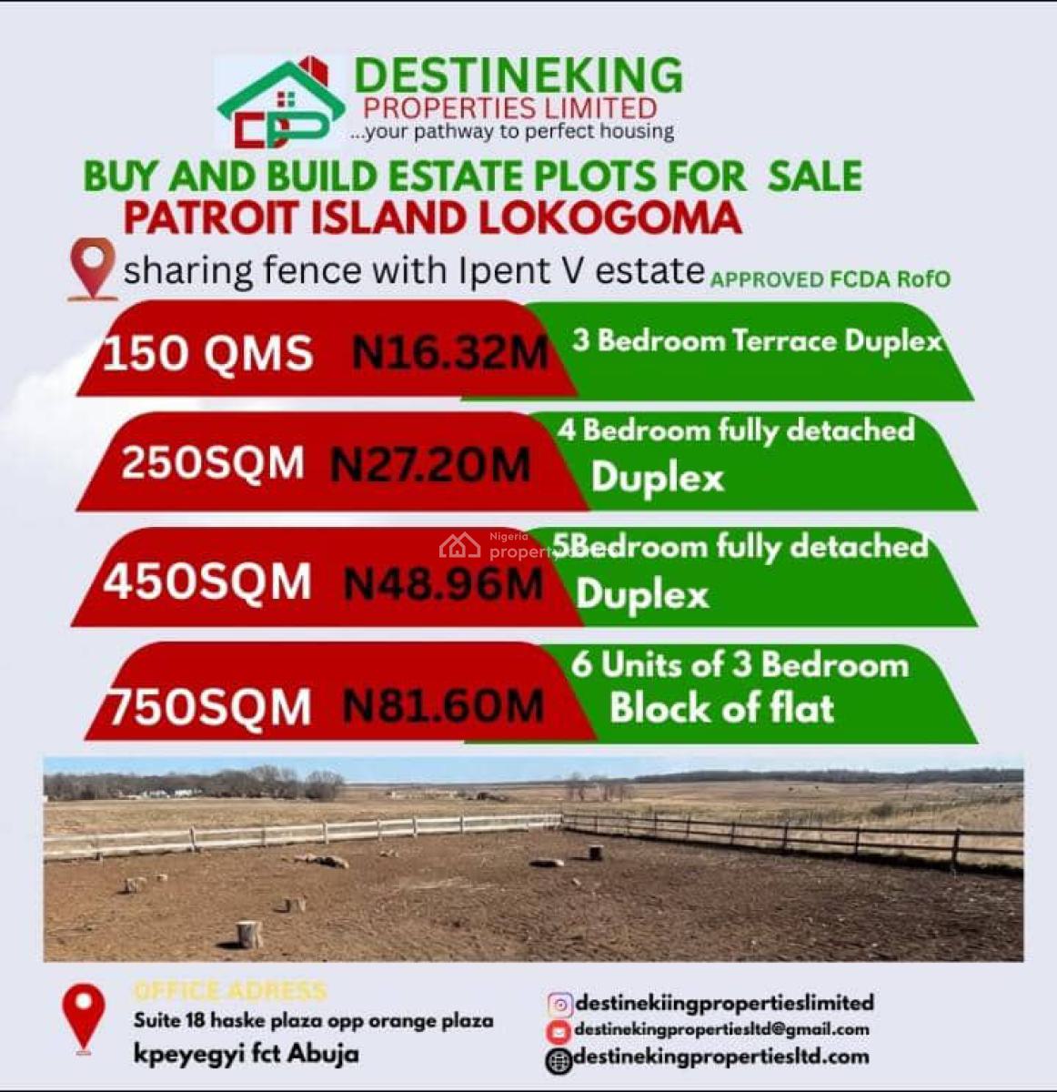 150 Sqm Build 3 Bedroom Terrace Duplex at Lokogoma, Ipent Estate Street, Lokogoma District, Abuja, Residential Land for Sale