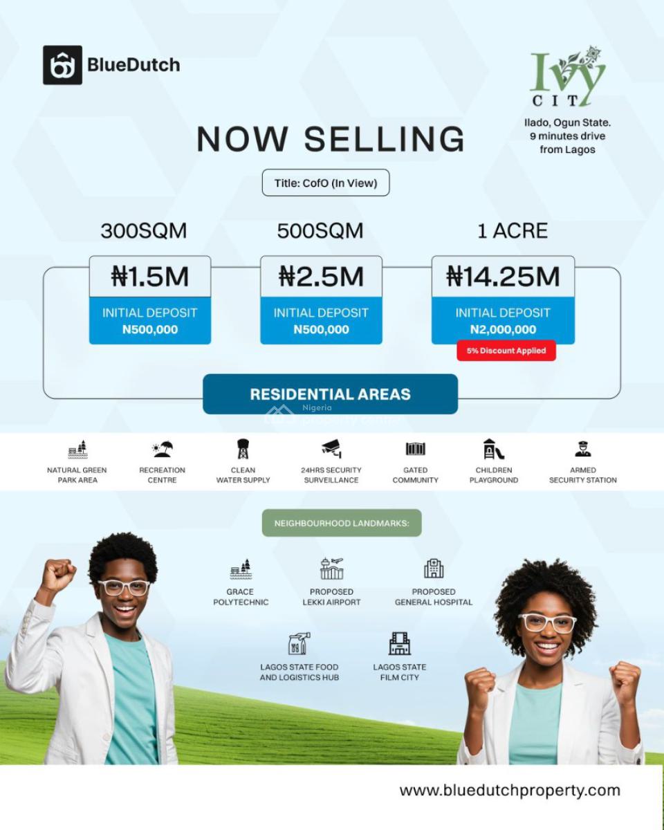 Dry  Estate Land, Ivy City, Ilado, Ijebu -ode Road, Ijebu East, Ogun, Mixed-use Land for Sale