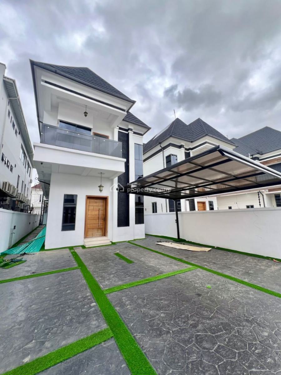 Newly Built 5 Bedroom Fully Detached Duplex with a Bq, Chevron, Lekki, Lagos, Detached Duplex for Sale