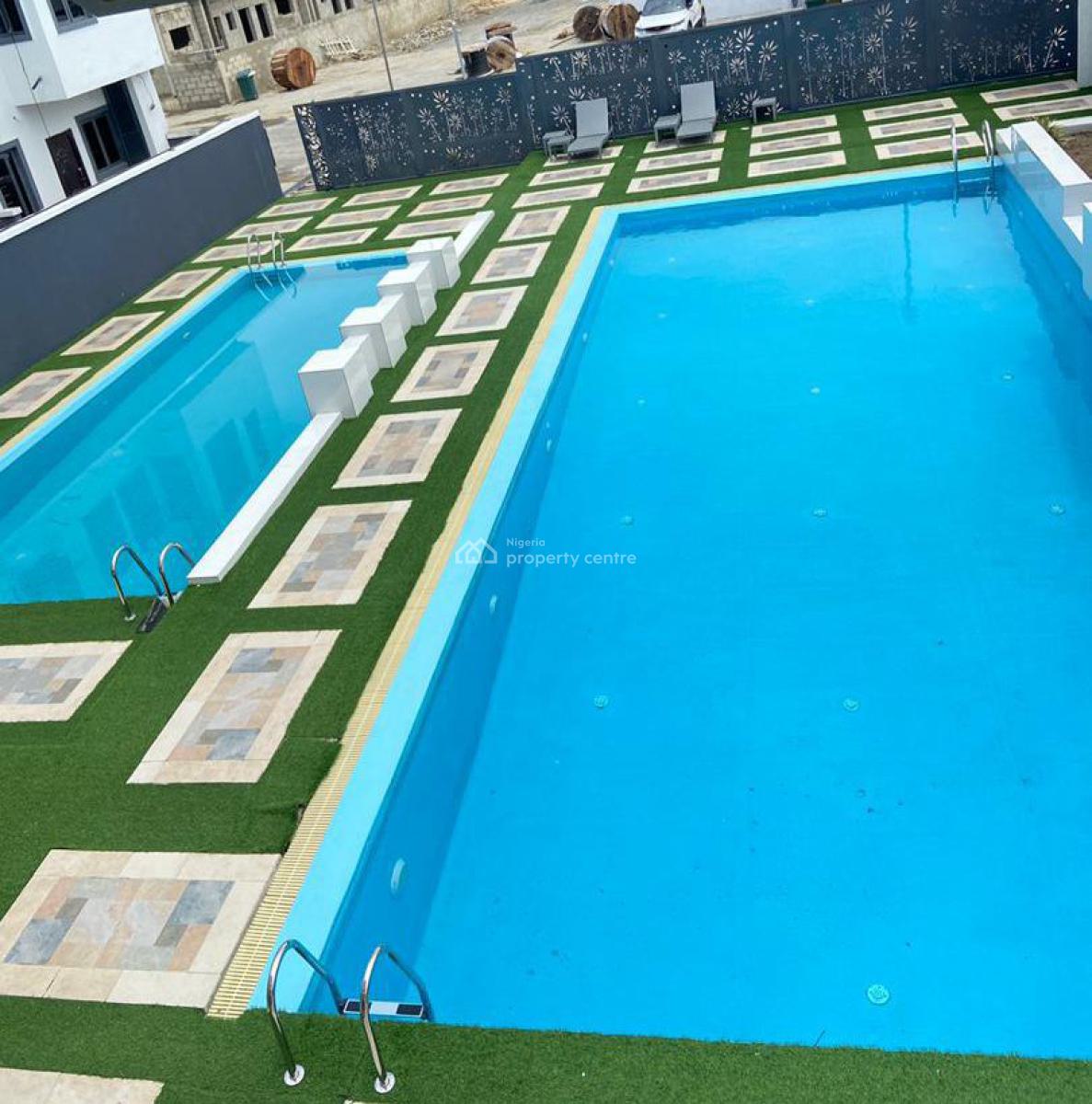 Brand New 4bedroom Terrace Duplex with Solar and Pool, Along Abraham Adesanya, Ogombo, Ajah, Lagos, Terraced Duplex for Rent