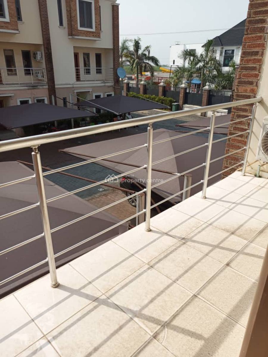 4 Bedroom Terrace Duplex with Bq in a Serviced Estate, Chevron Alternative, Lekki, Lagos, Terraced Duplex for Rent