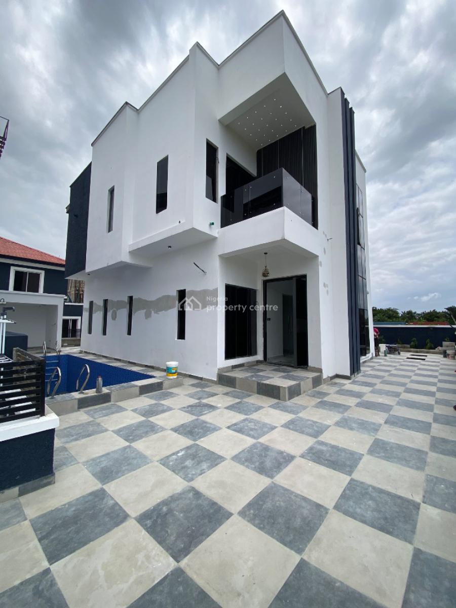 Newly Built 4bedroom Duplex Comes with Swimming Pool and Bq, Gated Estate on Shop Rite Road, Sangotedo, Ajah, Lagos, Detached Duplex for Rent
