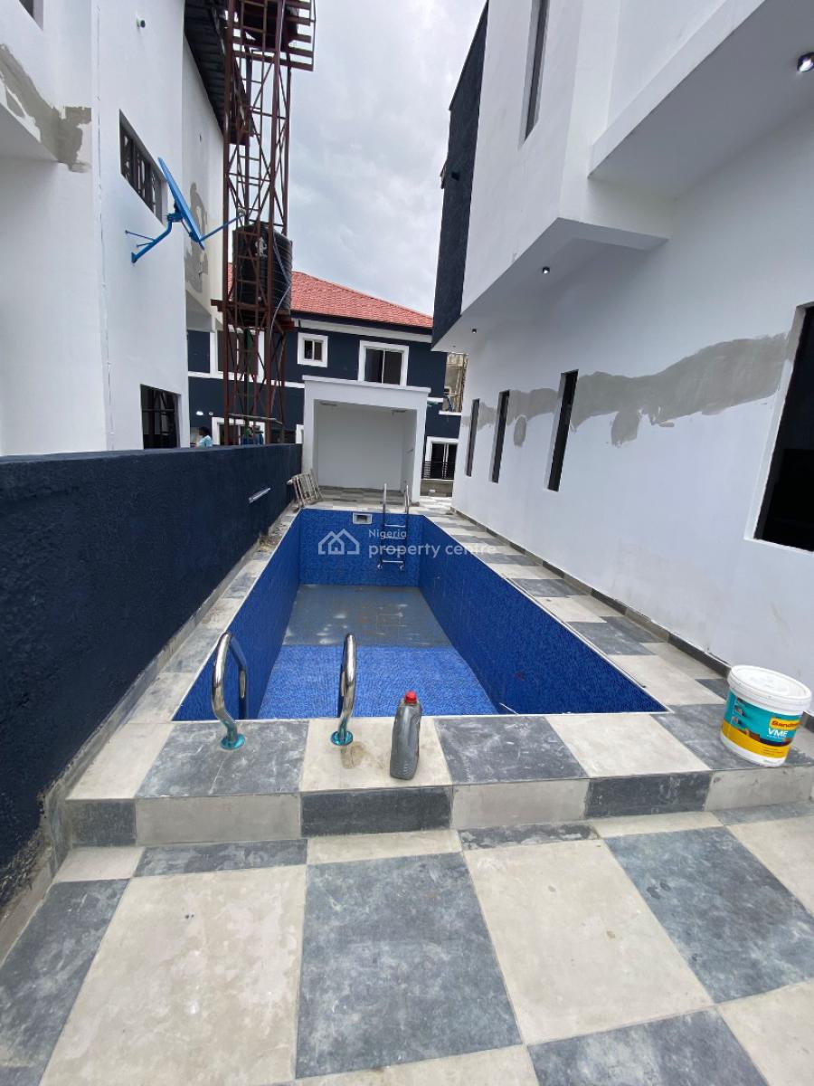 Newly Built 4bedroom Duplex Comes with Swimming Pool and Bq, Gated Estate on Shop Rite Road, Sangotedo, Ajah, Lagos, Detached Duplex for Rent