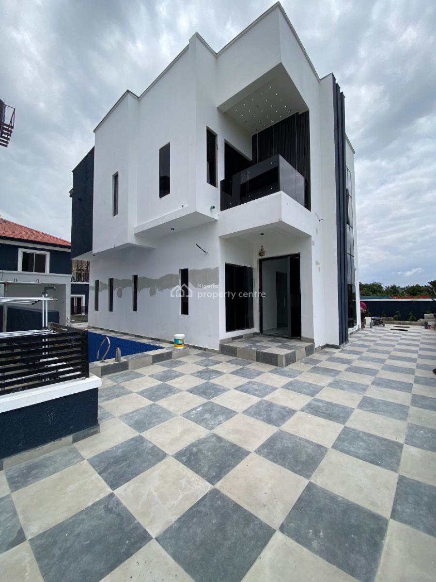 Newly Built 4bedroom Duplex Comes with Swimming Pool and Bq, Gated Estate on Shop Rite Road, Sangotedo, Ajah, Lagos, Detached Duplex for Sale