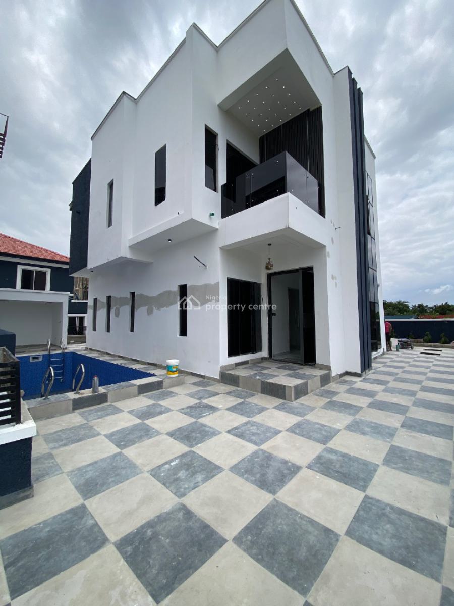 Newly Built 4bedroom Duplex Comes with Swimming Pool and Bq, Gated Estate on Shop Rite Road, Sangotedo, Ajah, Lagos, Detached Duplex for Sale