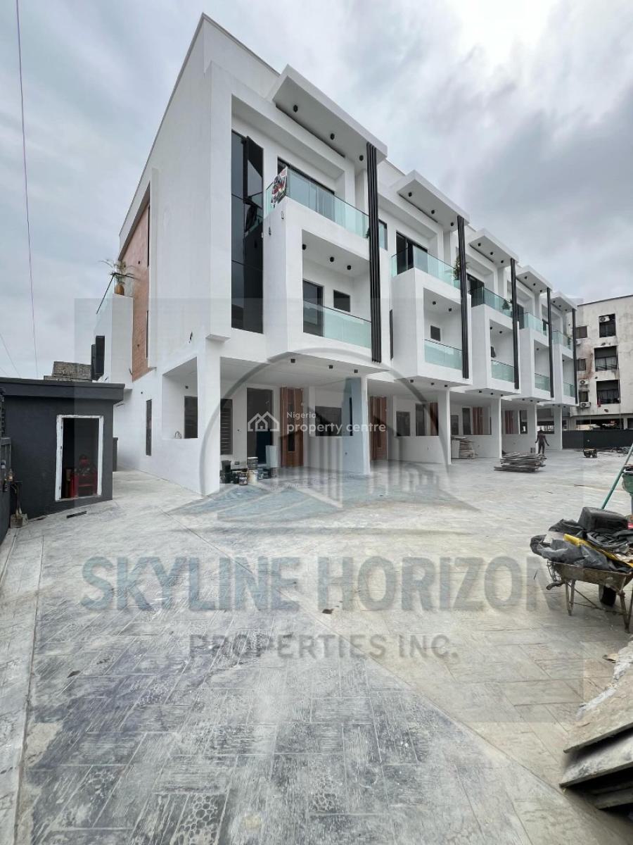 Well Built 4 Bedroom Terraced Duplex with Bq, Communal Swimming Pool, Osapa London, Lekki Phase 1, Lekki, Lagos, Terraced Duplex for Sale