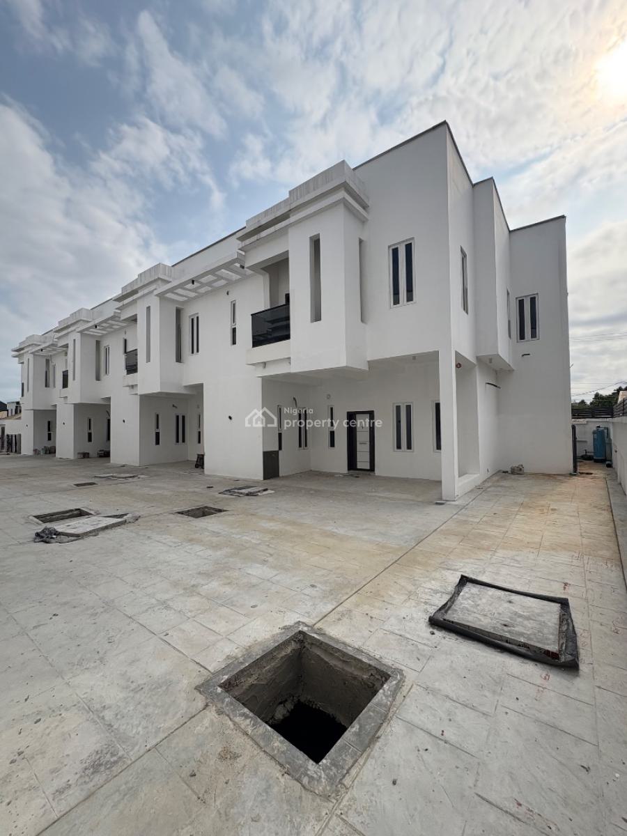 Well Spacious 4 Bedroom Duplex + Bq & Communal Pool, Lagos Business School Axis, Sangotedo, Ajah, Lagos, Terraced Duplex for Sale