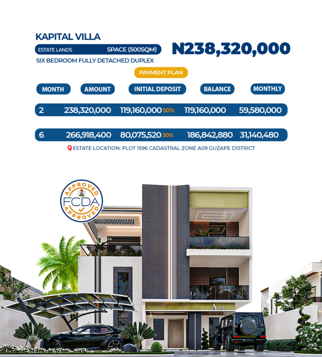 Premium Estate Plots in a Strategic Location, Cadastral Zone A09, Guzape District, Abuja, Residential Land for Sale