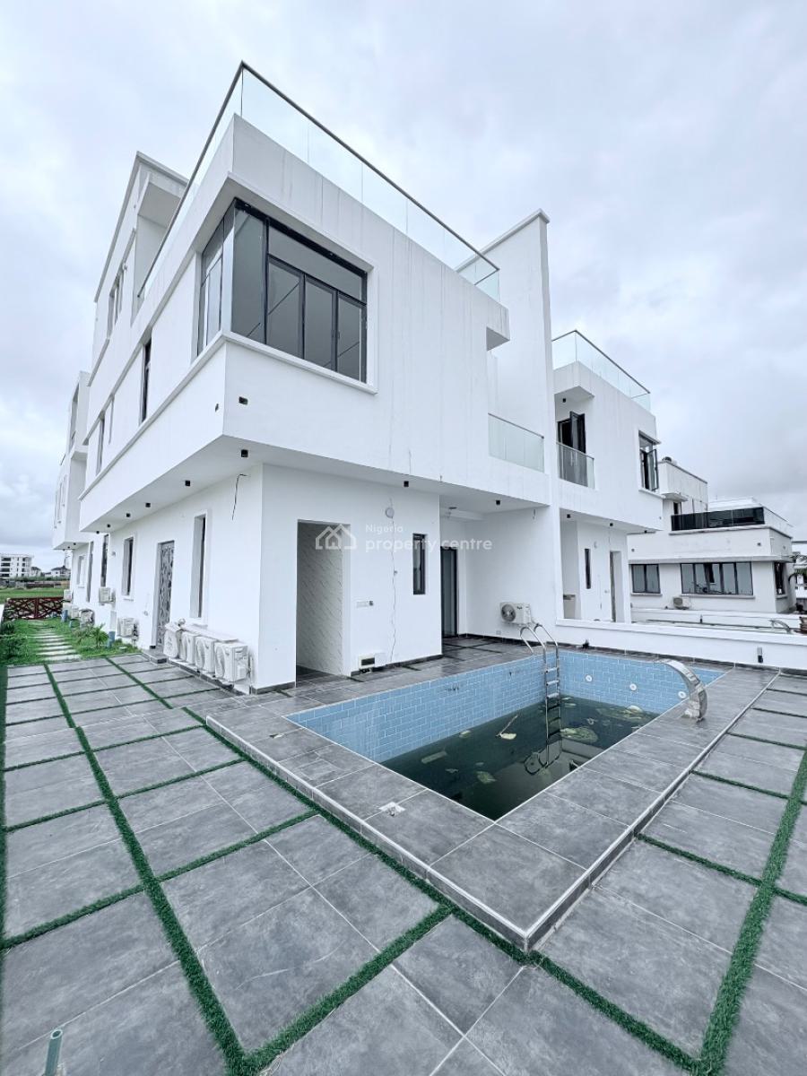 Well Spacious and Luxury 5 Bedroom Semi-detached Duplex + 2 Bq & Pool, Cowry Creek Estate, Ikate, Lekki, Lagos, Semi-detached Duplex for Sale