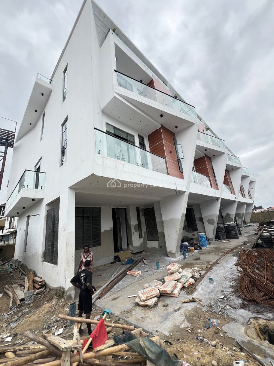Contemporary 4 Bedroom Terraced  Duplex with Bq in a Serene Environment, Ikate, Lekki, Lagos, Terraced Duplex for Sale