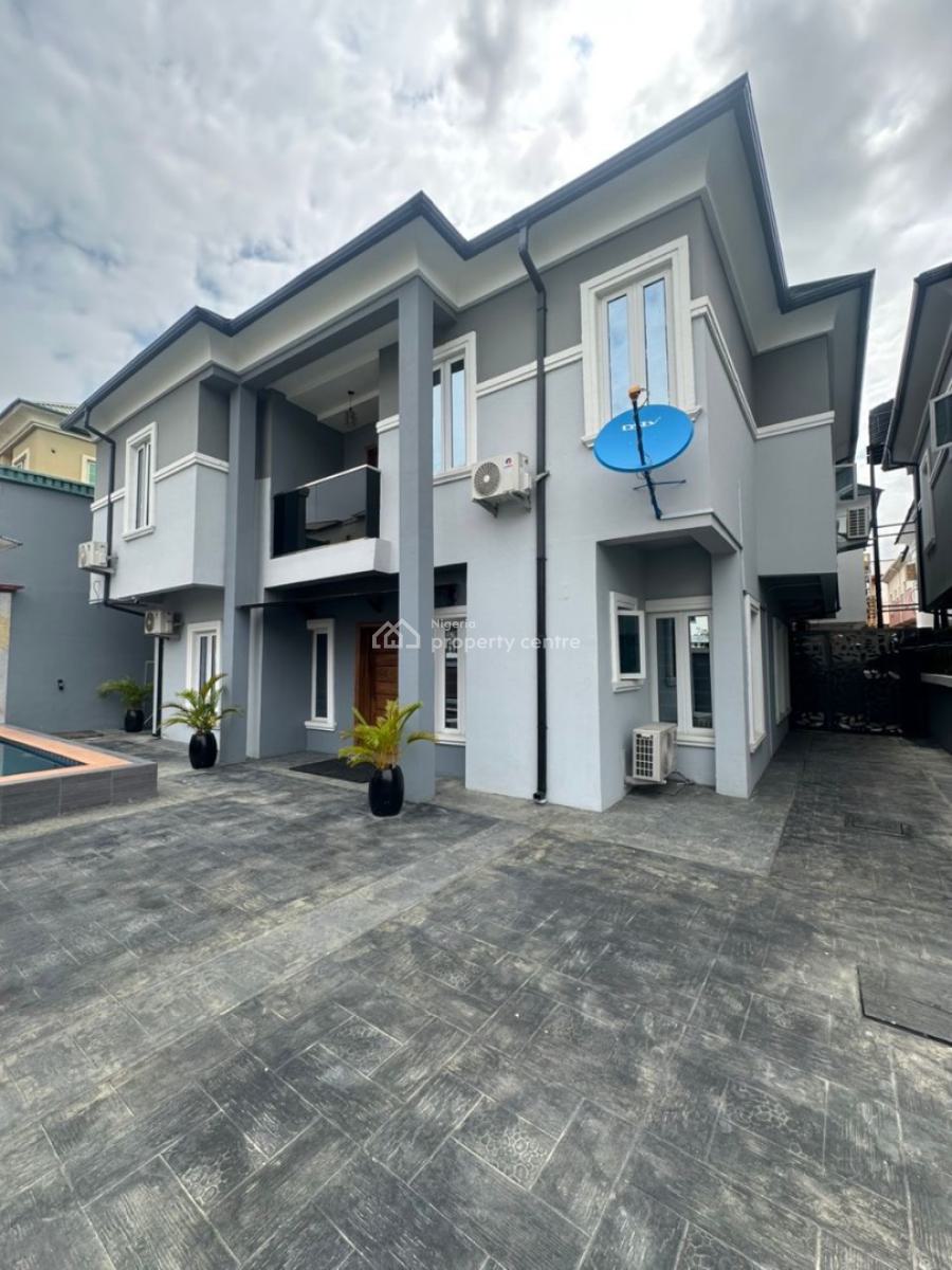 Elegant 5 Bedroom Detached Duplex with a Bq, Pool & in a Secure Estate, Ikate, Lekki, Lagos, Detached Duplex for Sale