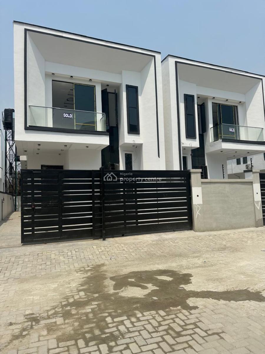 Elegant 4 Bedroom Semi-detached Duplex with Bq and in a Secured Estate, Ikate, Lekki, Lagos, Semi-detached Duplex for Sale