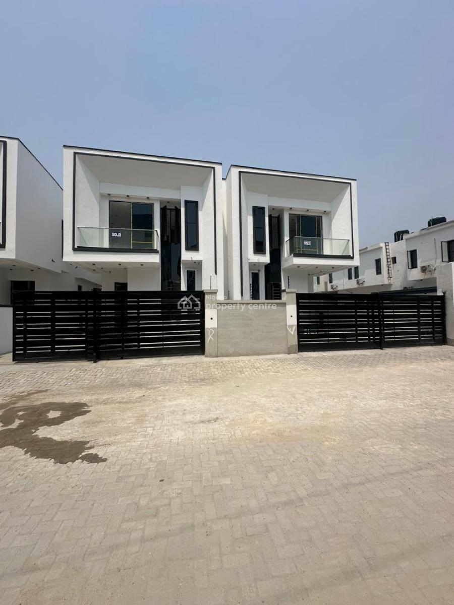 Elegant 4 Bedroom Semi-detached Duplex with Bq and in a Secured Estate, Ikate, Lekki, Lagos, Semi-detached Duplex for Sale