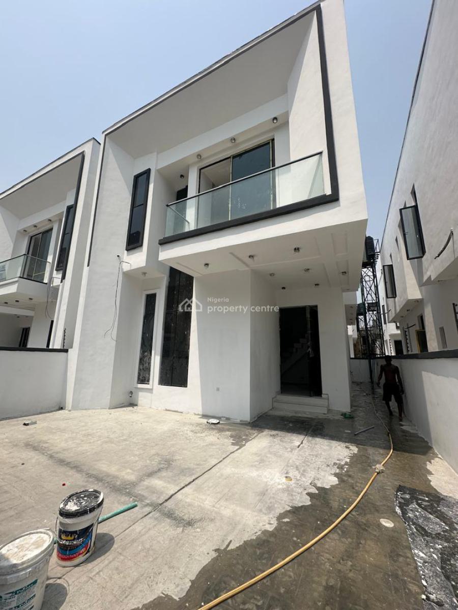 Elegant 4 Bedroom Semi-detached Duplex with Bq and in a Secured Estate, Ikate, Lekki, Lagos, Semi-detached Duplex for Sale