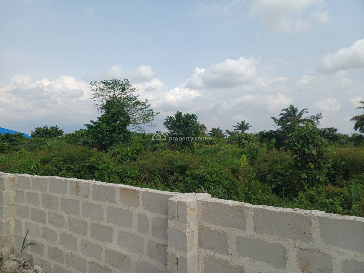 Fenced 4 Plots of Land, Obirikwere-airport Road, Port Harcourt, Rivers, Residential Land for Sale