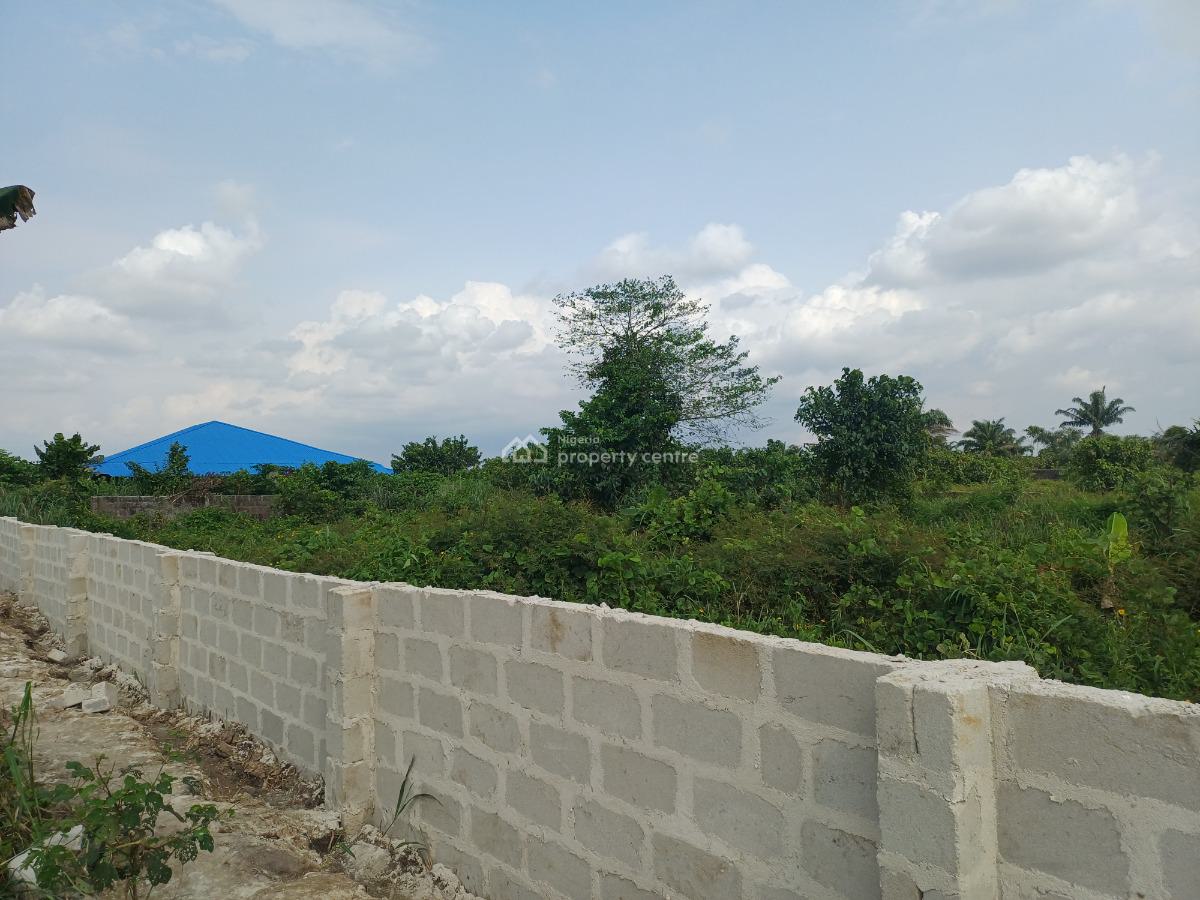 Fenced 4 Plots of Land, Obirikwere-airport Road, Port Harcourt, Rivers, Residential Land for Sale
