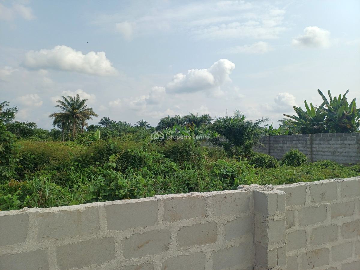 Fenced 4 Plots of Land, Obirikwere-airport Road, Port Harcourt, Rivers, Residential Land for Sale