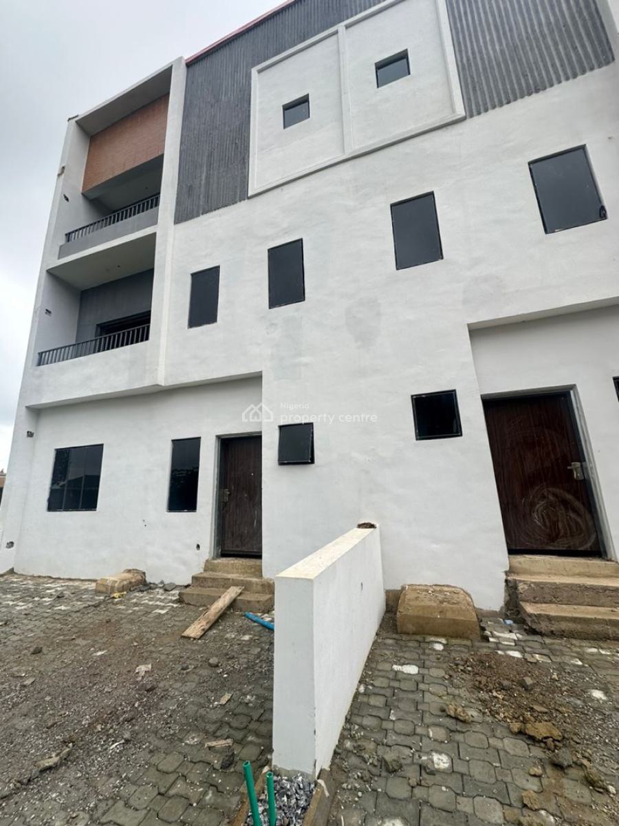 Newly Built Spacious Semi Finished 4 Bedroom Terrace Duplex, Dakwo, Abuja, Terraced Duplex for Sale