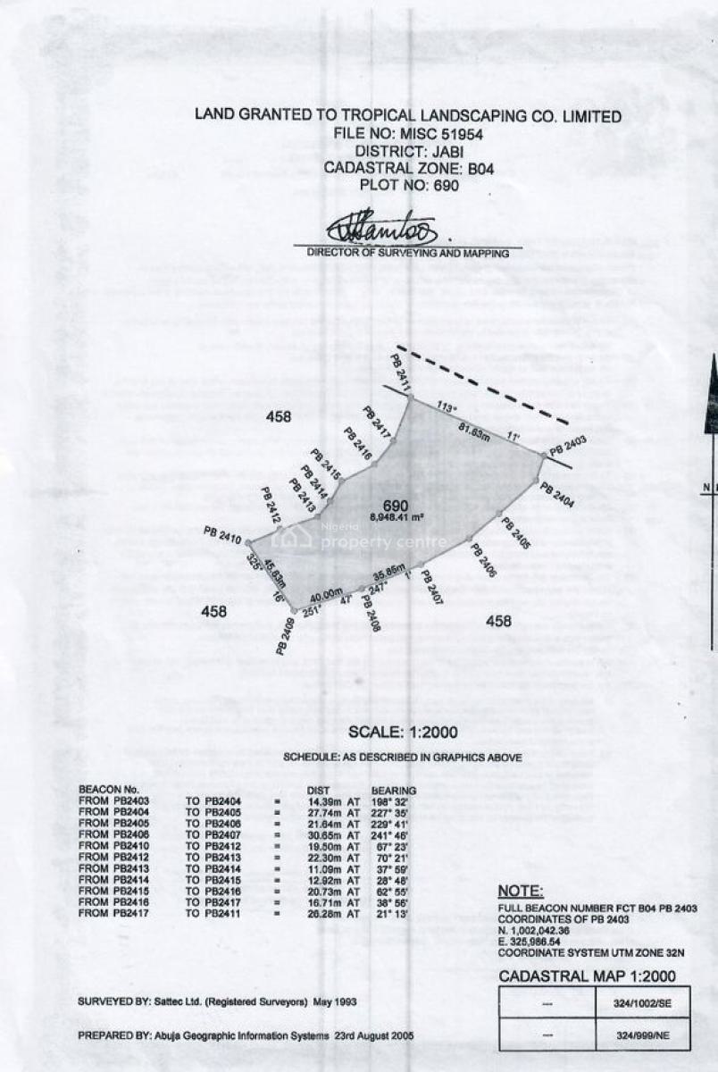 Commercial Land in Jabi, Jabi, Abuja, Commercial Land for Sale