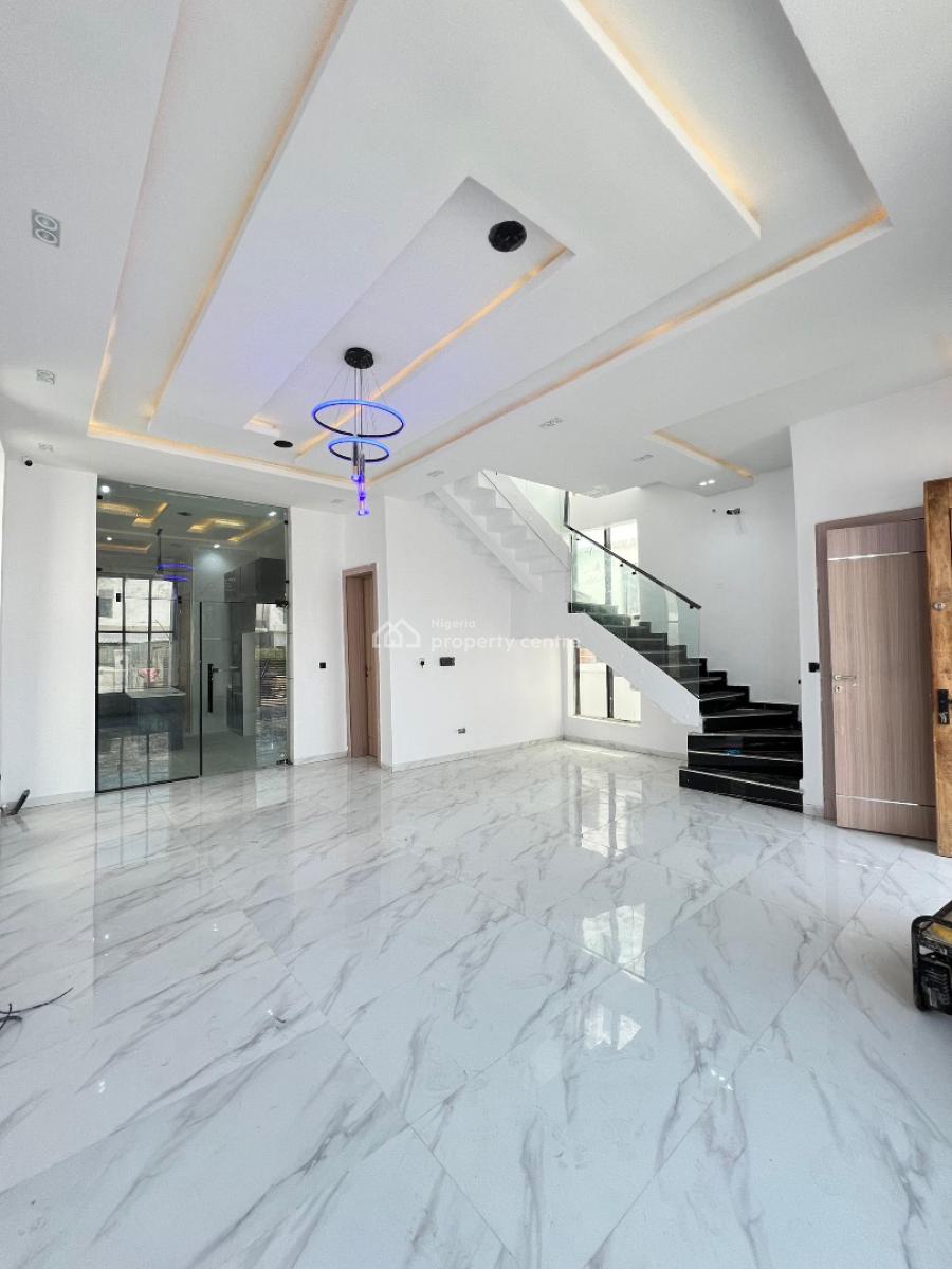 Spacious 4 Bedroom Duplex with Pool and Bq in a Serene Environment, Contemporary Modern Architecture,detailed Tasteful Finish in Chevron, Lekki, Lagos, Detached Duplex for Sale
