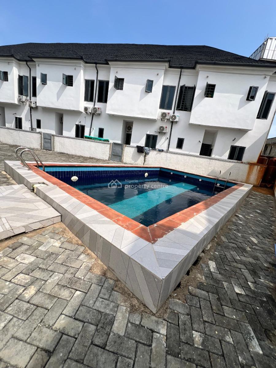 Exquisite & Spacious 4 Bedroom Terrace with Playground, Pool & Gym, Comes with a Pool, Playground, Gym and a Vanity Mirror, Ikota, Lekki, Lagos, Terraced Duplex for Sale