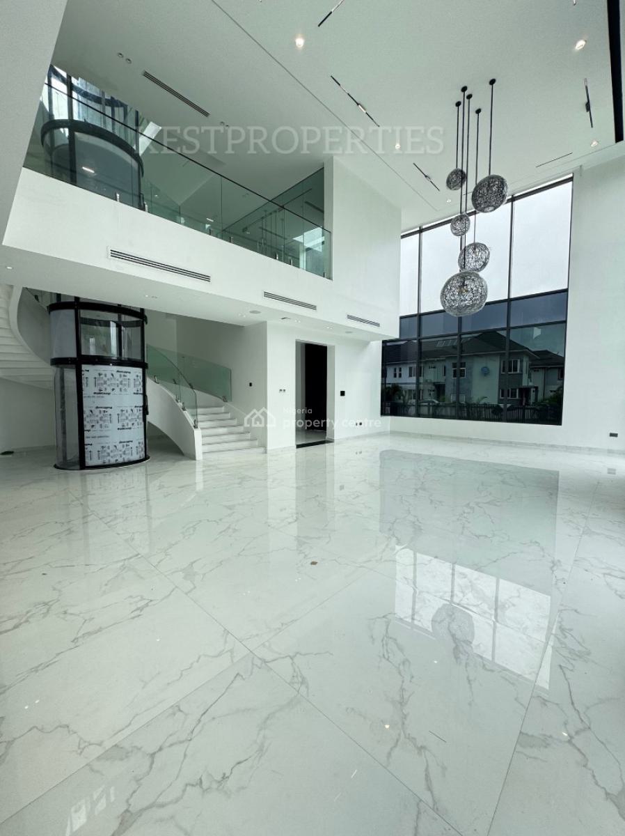 Grand 5 Bedroom Fully Detached with Pool, Gym, Elevator, 2 Kitchens, Pinnock Estate, Osapa, Lekki, Lagos, Detached Duplex for Sale