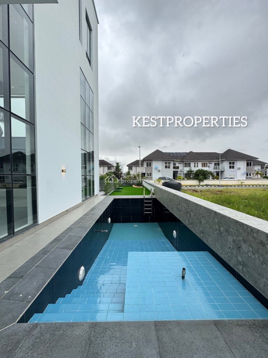Grand 5 Bedroom Fully Detached with Pool, Gym, Elevator, 2 Kitchens, Pinnock Estate, Osapa, Lekki, Lagos, Detached Duplex for Sale