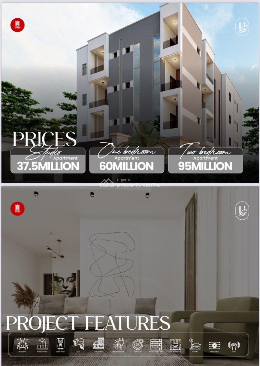 Luxury 1bedroom Shortstay Apartment Ready for December Bookings, Off Adelabu, Surulere, Lagos, Block of Flats for Sale