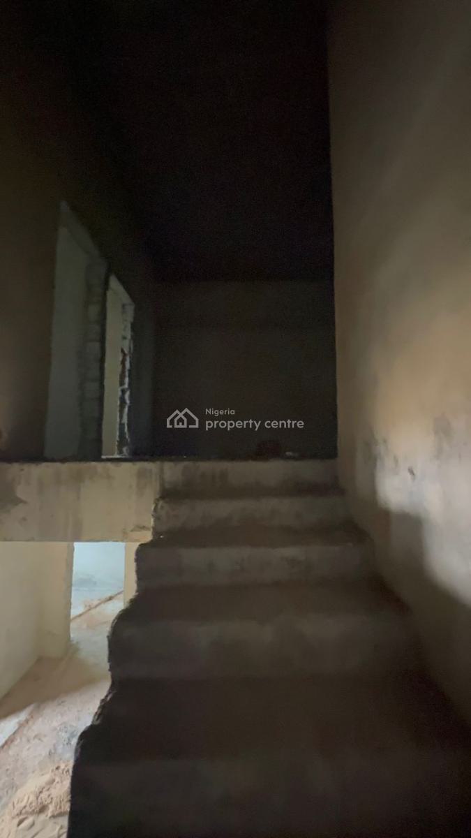 Carcass 4 Bedrooms Mansionatee House with Sea View, Cyberville Estate Besides Victoria Bay 3, Ikate, Lekki, Lagos, Terraced Duplex for Sale