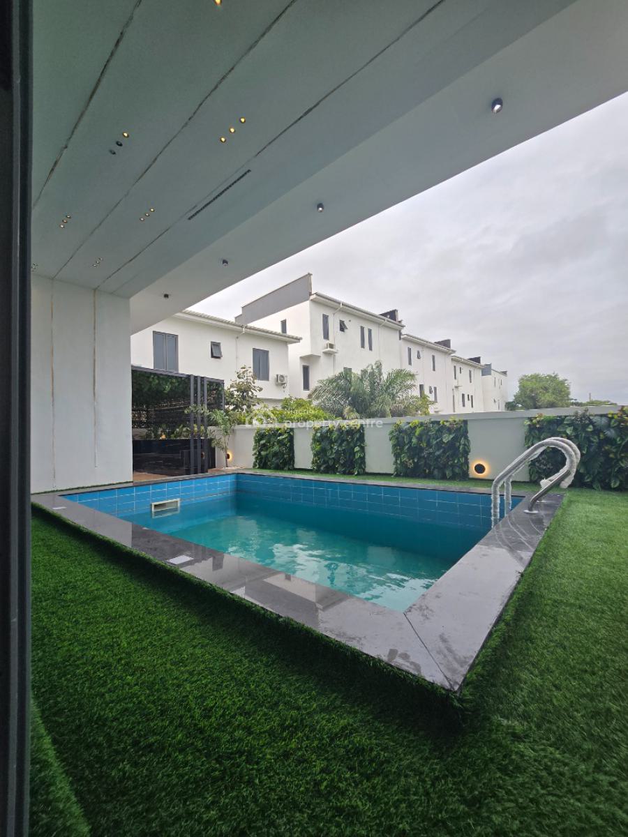 5 Bed Fully Detached Duplex with Pool, Waterfall and Open Rooftop Terr, Osapa, Lekki, Lagos, Detached Duplex for Sale
