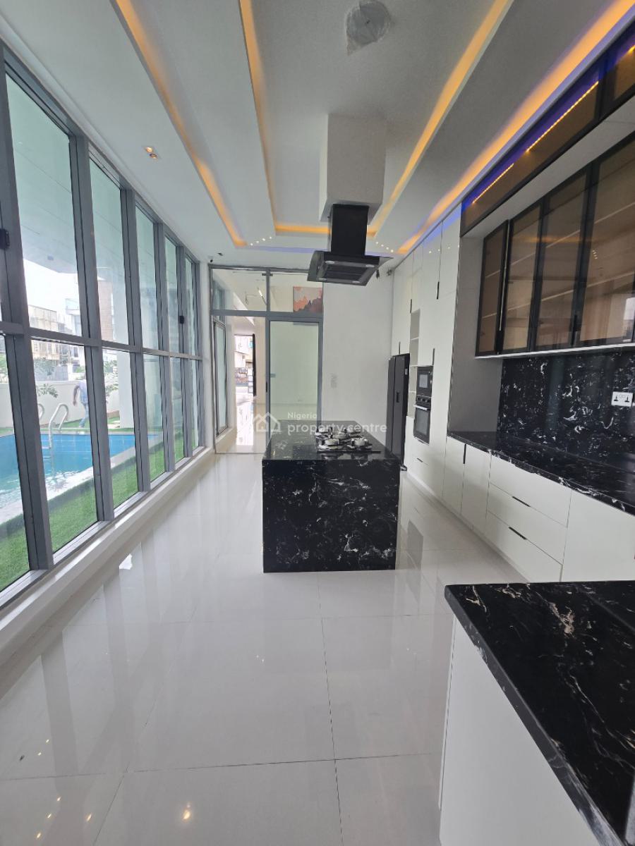 5 Bed Fully Detached Duplex with Pool, Waterfall and Open Rooftop Terr, Osapa, Lekki, Lagos, Detached Duplex for Sale