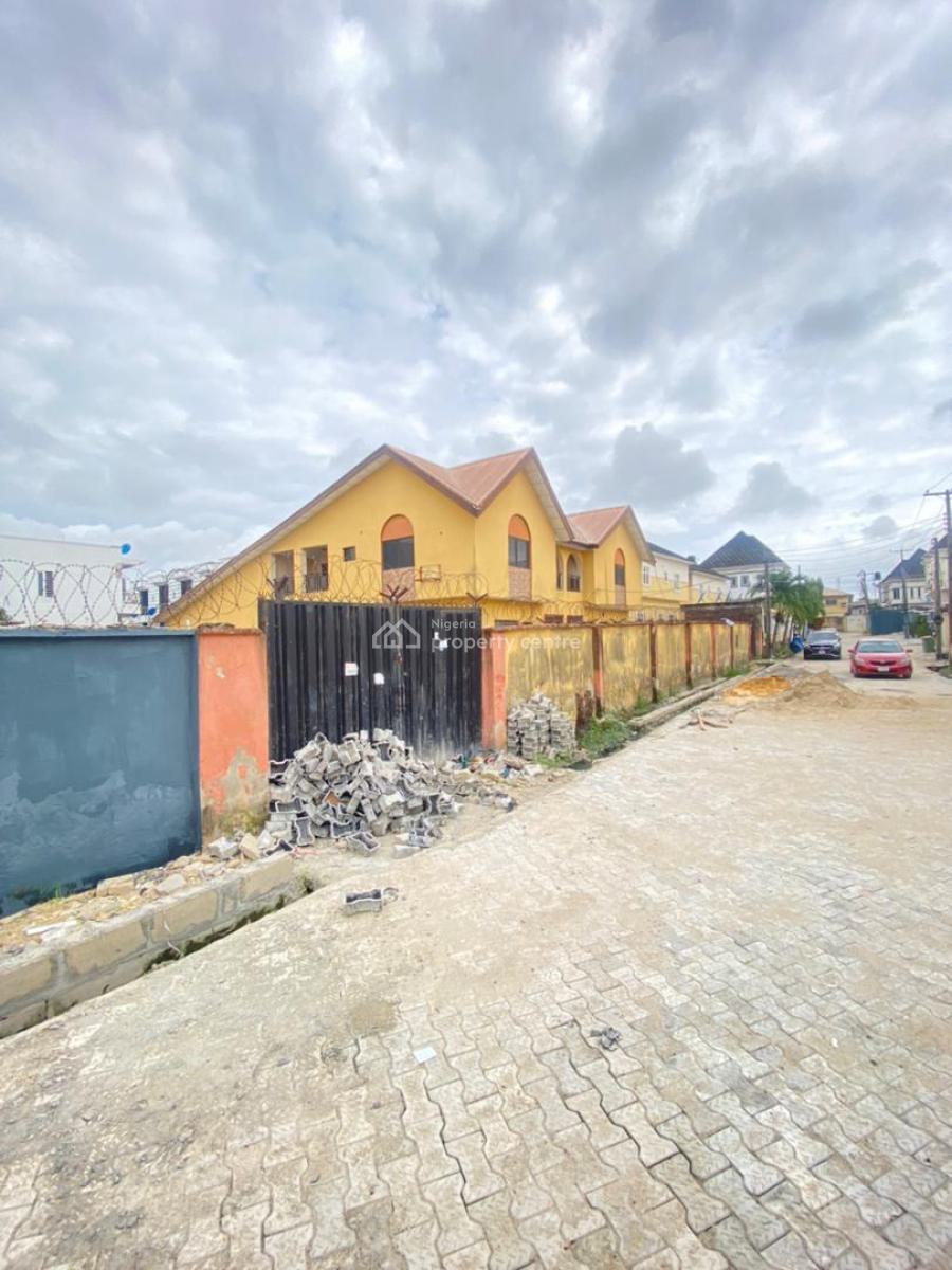 a Land with a Duplex and a Flat on It ( 8 Bedrooms in Total, Ajah, Lagos, Residential Land for Sale