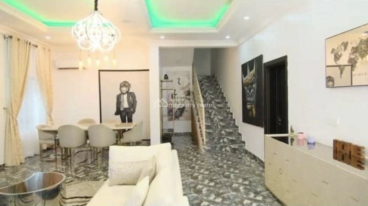 Fully Furnished & Serviced 3 Bedrooms Detached Duplex + 2 Rooms Bq, Osapa, Lekki, Lagos, Flat / Apartment for Rent