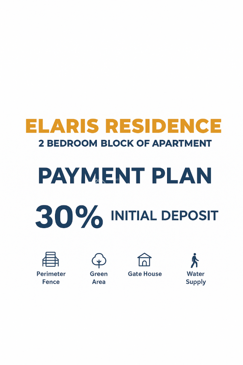 Affordable 2-bedroom Apartment, Elaris Residence, Olokonla Road, Sango-tedo, Olokonla, Ajah, Lagos, Flat / Apartment for Sale