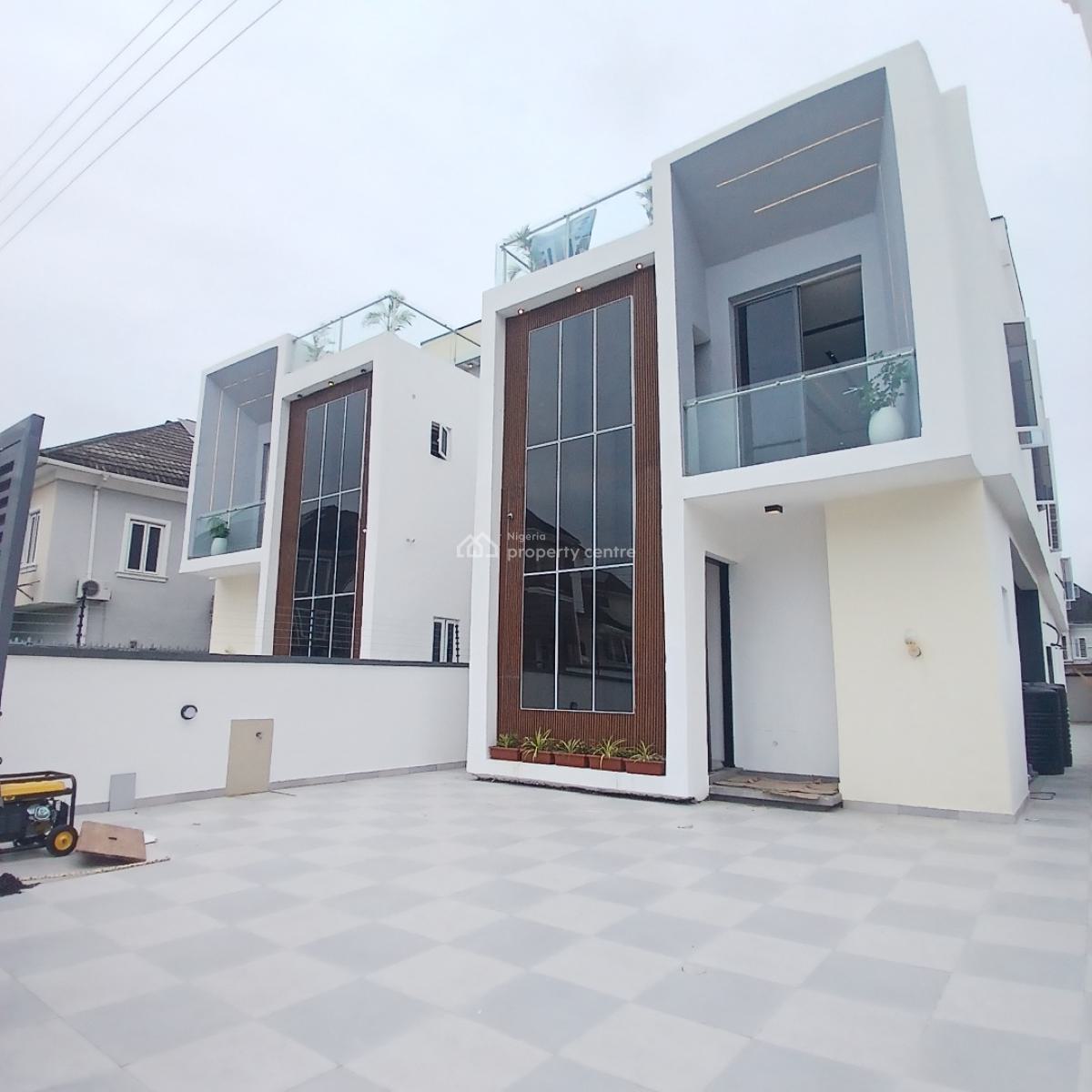 Gigantic 5 Bedroom Detached Duplex with Swimming Pool, Within a Gated Estate in Chevron Drive, Lekki, Lagos, Detached Duplex for Sale