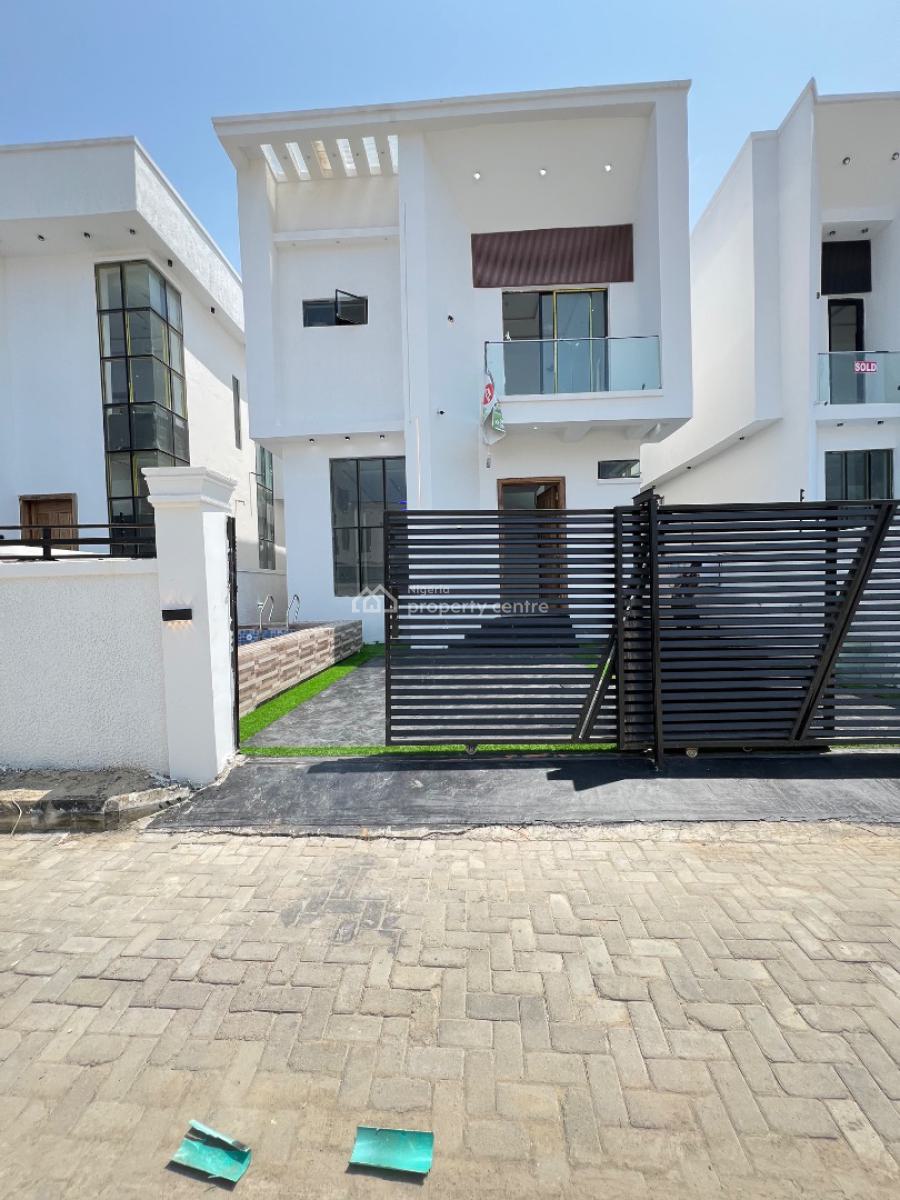 Spacious 4 Bedroom Detached Duplex with Swimming Pool and Bq, Chevron, Lekki, Lagos, Semi-detached Duplex for Sale