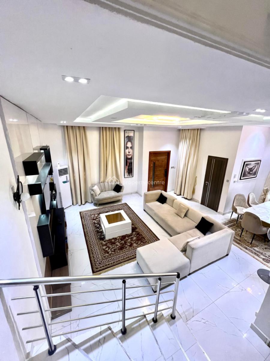 Fully Furnished 4 Bedroom Semi Detached Duplex+ Boys Quarter+gen+snook, Before Chevron, Idado, Lekki, Lagos, Semi-detached Duplex for Rent