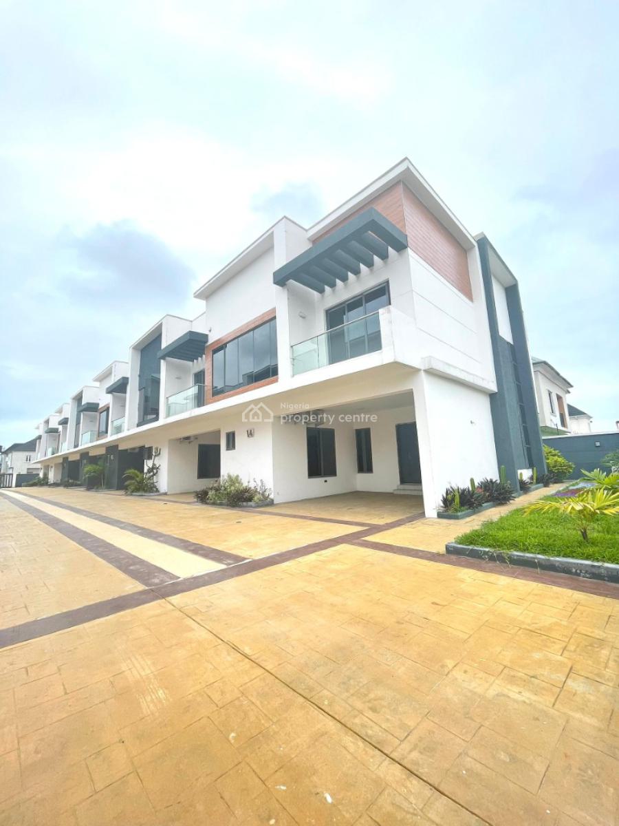 Serviced 4 Bedroom Terrace Duplex with Swimming Pool, Ogombo Road Abraham Adesanya, Ajah, Lagos, Terraced Duplex for Rent