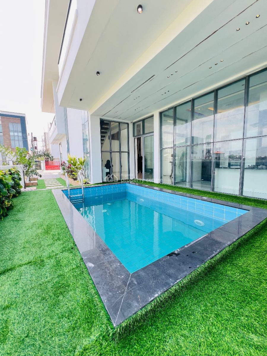 5 Bedrooms Fully Detached Duplex + Room Bq with Cinema, Gym & Pool, Osapa, Lekki, Lagos, Detached Duplex for Sale