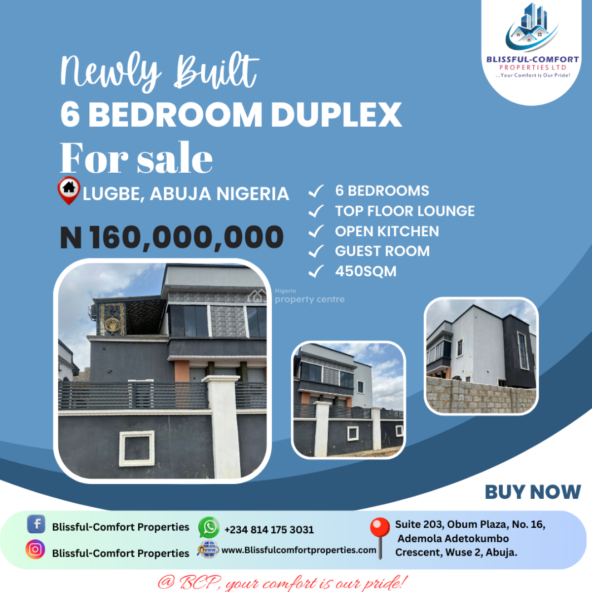 6 Bedroom Fully Detached Duplex, Pyakasa, Lugbe District, Abuja, Detached Duplex for Sale