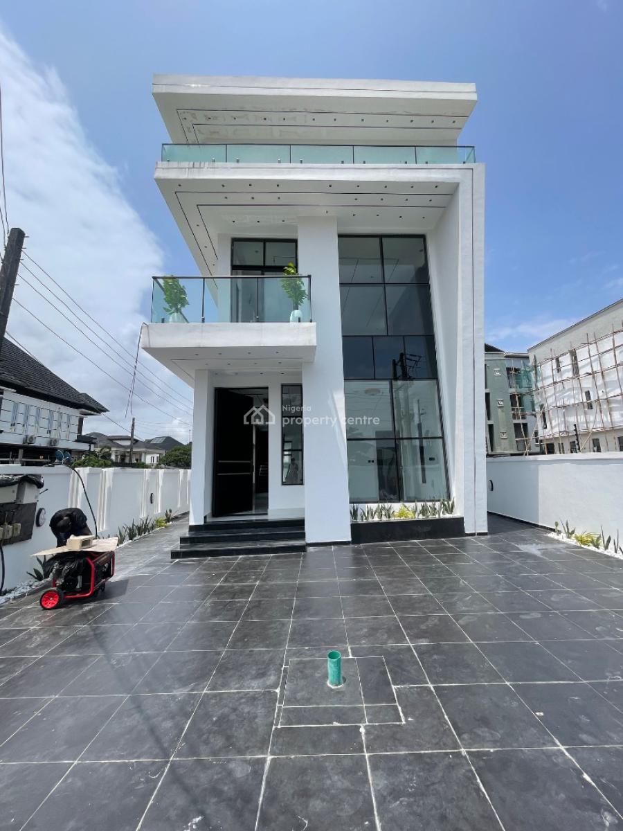 Contemporary 5bedroom Duplex + Pool + Bq, Chevron 2nd Toll Gate, Lekki, Lagos, Detached Duplex for Sale