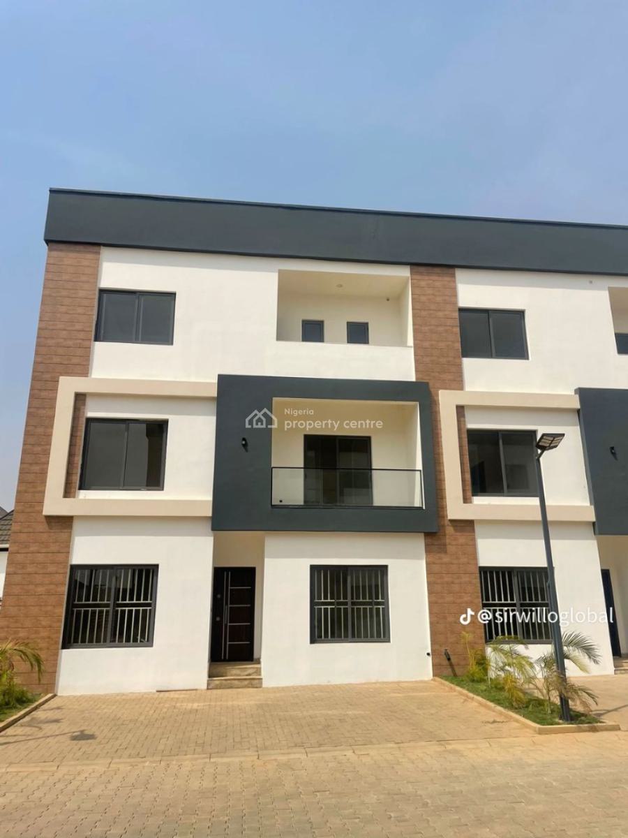 Newly Built 5 Bedroom Terraced Duplex and Bq, Jahi Districts, Jahi, Abuja, Terraced Duplex for Sale