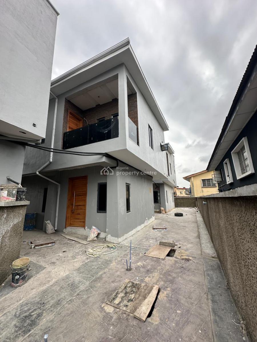 Newly Built 4 Bedroom Semi Detached Duplex with Bq, Surulere, Lagos, Semi-detached Duplex for Sale