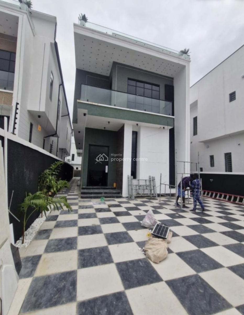 5 Bedroom Water View Luxury Duplex with Bq and Swimming Pool, Ajah, Lagos, Detached Duplex for Sale