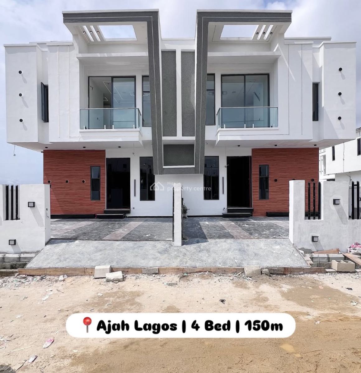 4 Bedrooms Semi Detached Duplex + Bq, Ajah, Lagos, Semi-detached Duplex for Sale