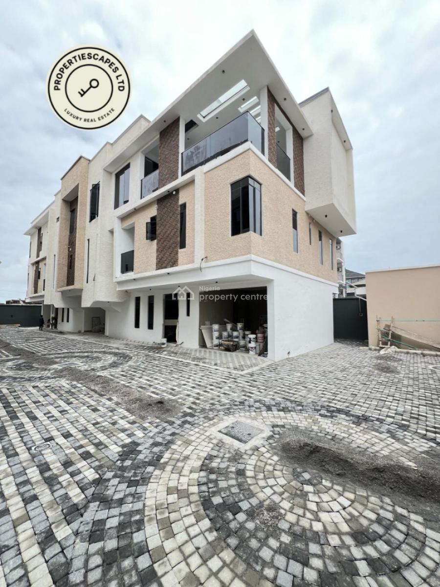 Contemporary 4 Bedroom Penthouse with Elevator, Inverters, and Bq, Lekki Phase 1, Lekki, Lagos, House for Sale