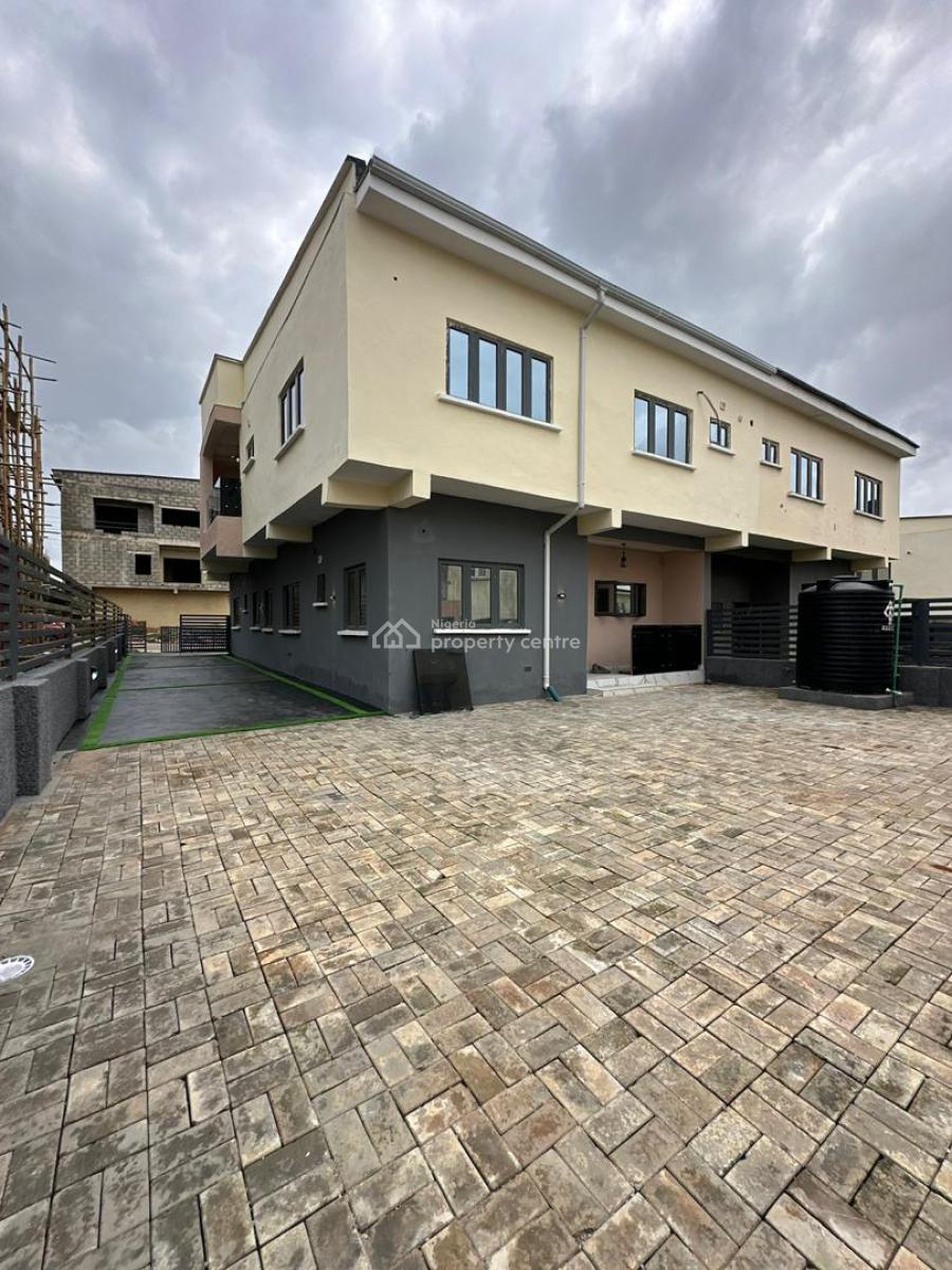 Brand New 4 Bedroom Gated Semi Detached Duplex, Family Lounge, Bq, Serene Neighborhood Inside an Estate, Life Camp, Abuja, Semi-detached Duplex for Sale