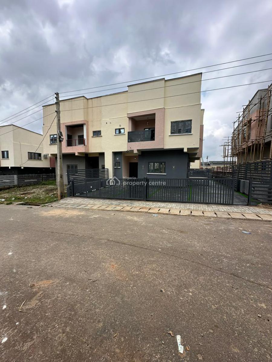 Brand New 4 Bedroom Gated Semi Detached Duplex, Family Lounge, Bq, Serene Neighborhood Inside an Estate, Life Camp, Abuja, Semi-detached Duplex for Sale